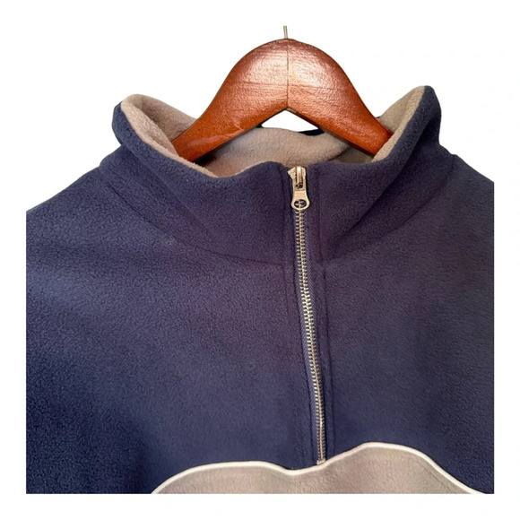 🔹5/$25🔹 SHEIN NEW Womens Blue Quarter Zip Fleece Long Sleeve Sweatshirt. Medium - Picture 2 of 9